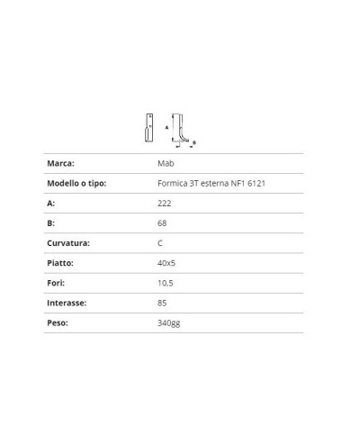 ZAPPETTA MAB FORMICA 3T ESTERNA NF1 6121