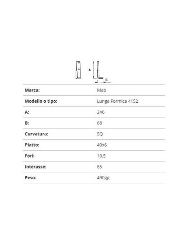 ZAPPETTA MAB LUNGA FORMICA 4152