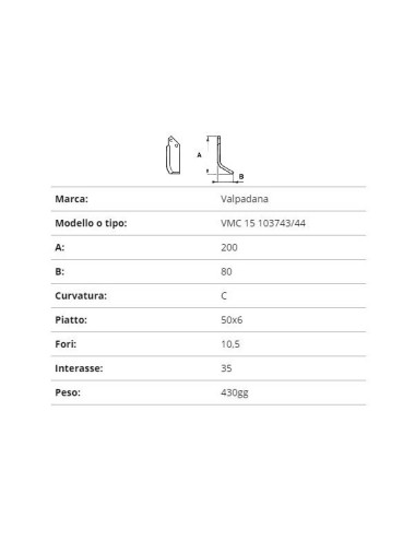 ZAPPETTA VALPADANA VMC15 103743/44