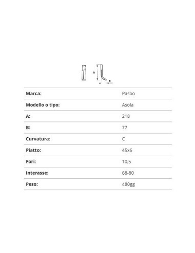 ZAPPETTA PASBO ASOLA 45X6