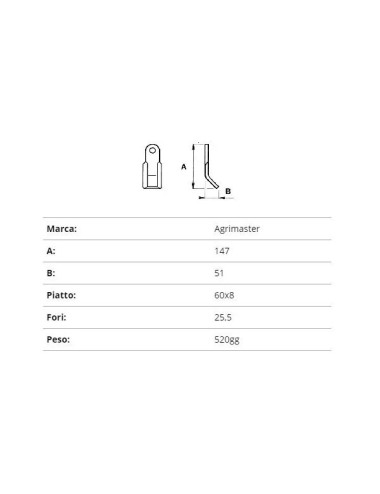 COLTELLO AGRIMASTER 60X8
