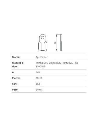 COLTELLO AGRIMASTER TR.MT7 3000107