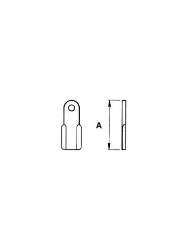 COLTELLO BECCHIO DRITTO V.T. 40X15