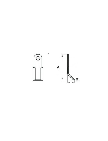 COLTELLO BERTI TRINCIA Y 60X8/196