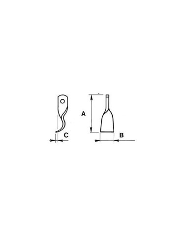 COLTELLO BRUNI 1/2 GIRO 40X10 T.V.