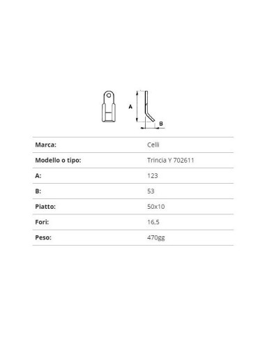 COLTELLO CELLI TRINCIA Y 702611