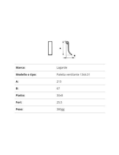 COLTELLO LAGARDE PALETTA VENTILANTE 1344.01
