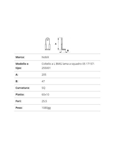 COLTELLO NOBILI LAMA A SQUADRO 05