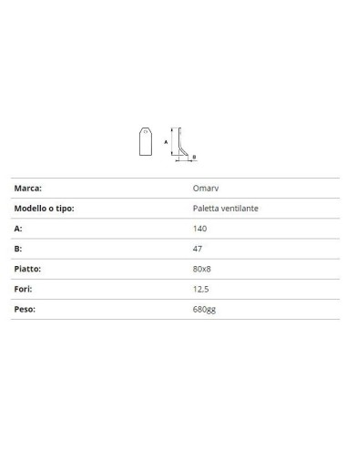 COLTELLO OMARV SPATOLA 140X12