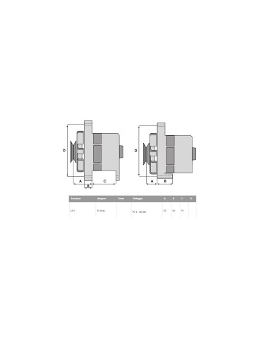 ALTERNATORE 0120339515 33 AH