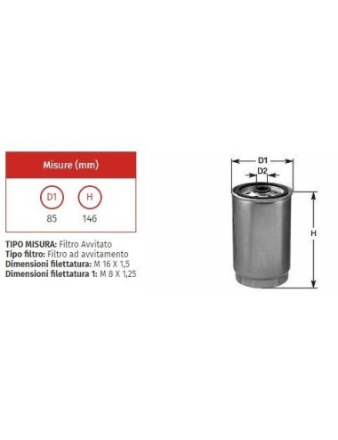 FILTRO NAFTA CLEAN DN 301
