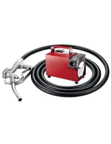 POMPA TRAVASO GASOLIO 40 LT C/TUBO E PISTOLA