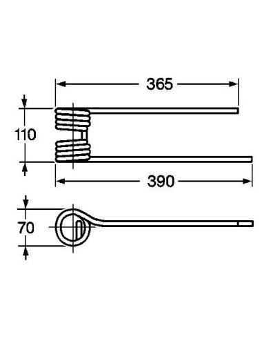 DENTE PER GIRELLO KUHN DX