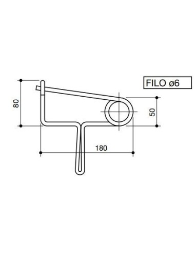 MOLLA FERMAGANCI CON MANIGLIA D.6 