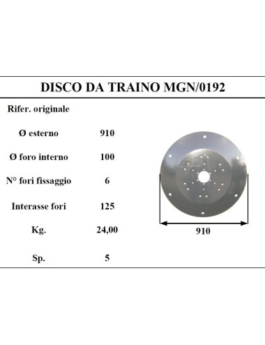 DISCO TRAINO MARANGON 192 D910