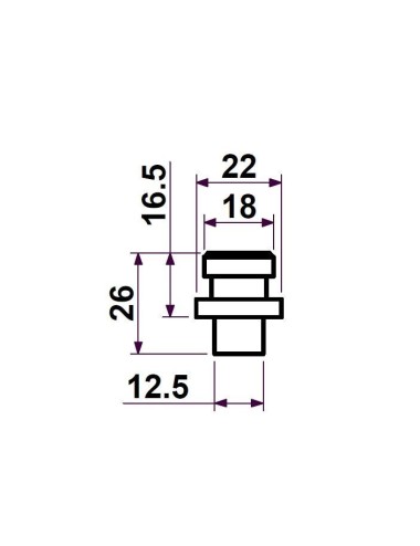 PERNO PORTACOLTELLO PZ.185