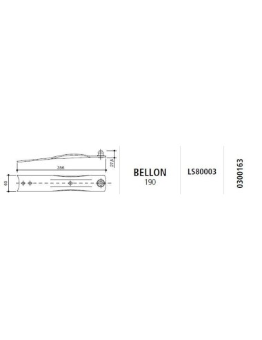 PIASTRA PORTACOLTELLI BELLON F/FC190