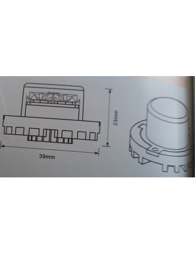 CATADIOTTRO LED MULTIFUNZIONE  12-24 V MOVIT