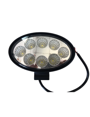 FARO LAVORO OVALE A 8 LED MOVIT