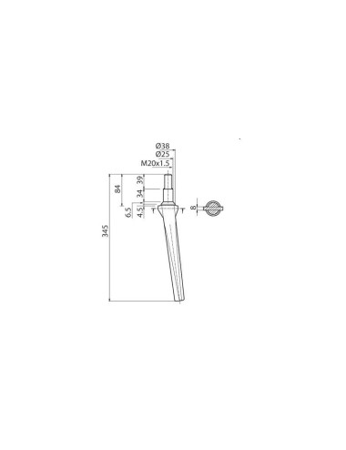 DENTE ROTOTERRA FORIGO CILINDRICO