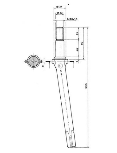 DENTE ROTOTERRA LELY CILINDRICO