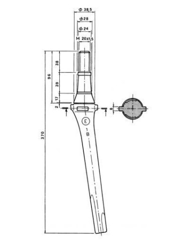 DENTE ROTOTERRA LELY CONICO LUNGO