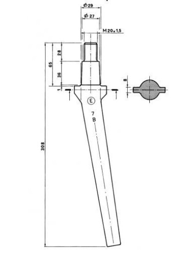 DENTE ROTOTERRA MORENI CONICO