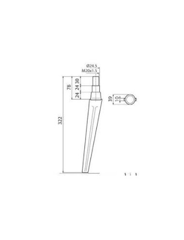 DENTE ROTOTERRA MORRA CONICO