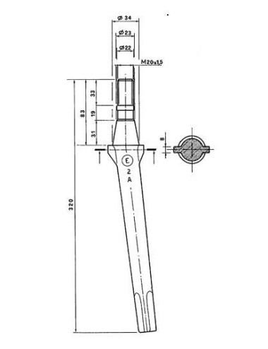 DENTE ROTOTERRA REMAC CONICO