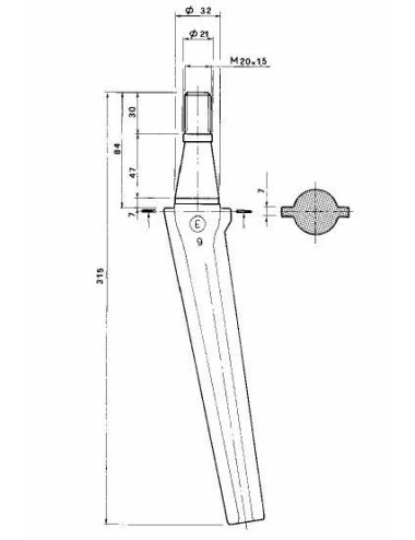DENTE ROTOTERRA REMAC PIATTO