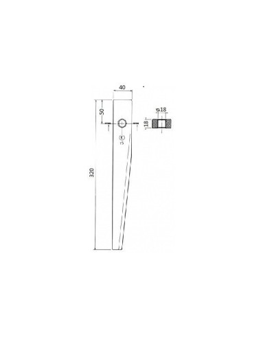 DENTE LAMA KUHN CORTO 40X18