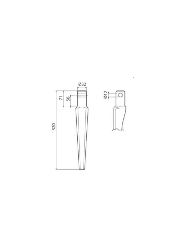 DENTE ROTOTERRA PEGORARO LUNGO