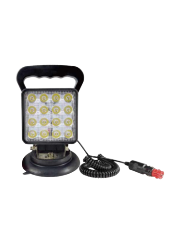 FARO LAVORO QUADRO 16 LED C/MANIGLIA CALAMITATO