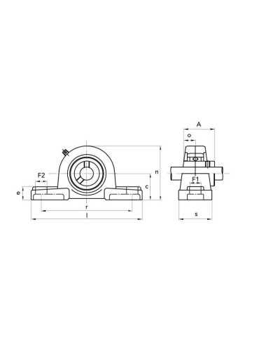 SUPPORTO UCP 205 DIAM.25