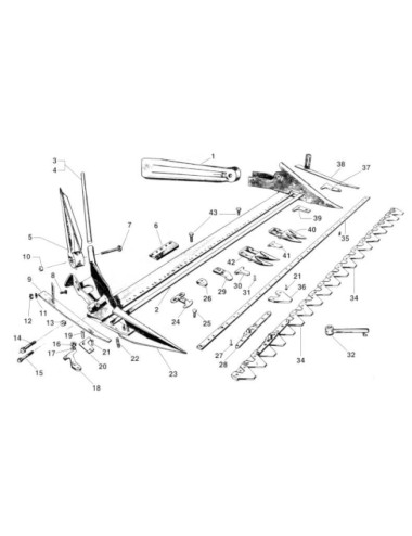 LAMA RIGATA T. B.C.S. 13 SEZIONI - 90 CM