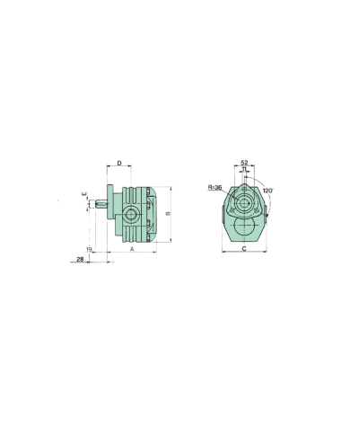 POMPA PN 60 C/MANICOTTO