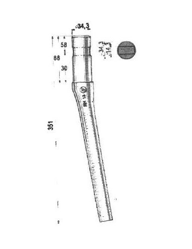 DENTE ROTOTERRA FERABOLI FN A SPINA