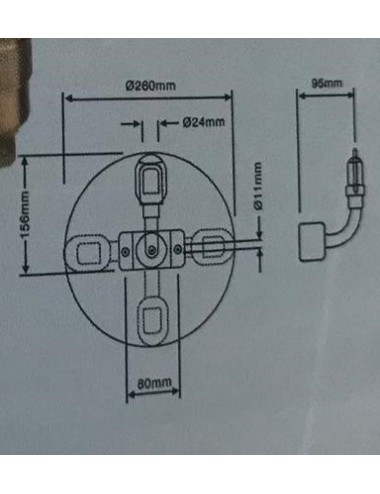 SUPPORTO LAMPADATA ROTANTE - C/STAFFA SNODABILE 360---¬