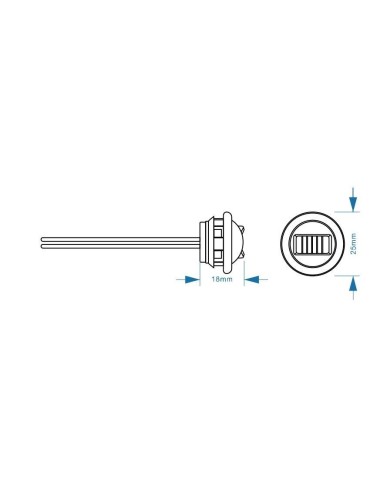 LUCE LED MINI STROBO 6 LED