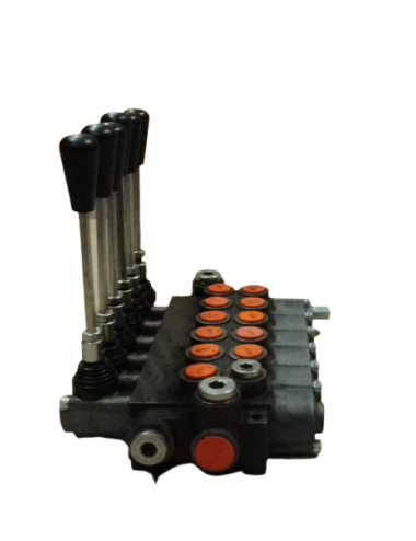 DISTRIBUTORE IDRAULICO P40 3/8 6 LEVE, 5 D.E. + 1 S.E.