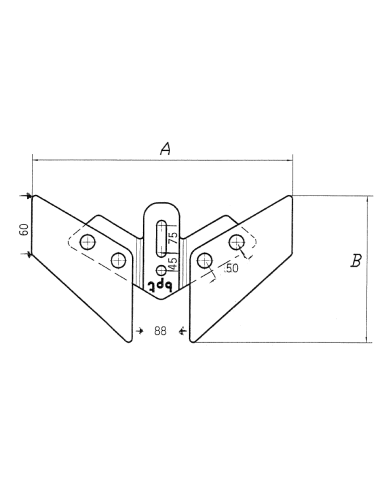 SOTTOVOMERE PER ANCORA TEDESCA 420 MM