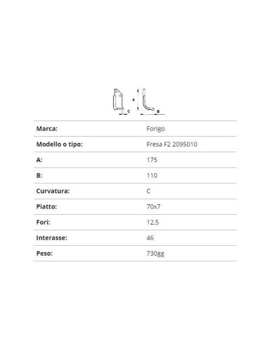 ZAPPETTA FORIGO FRESA F2 2095010
