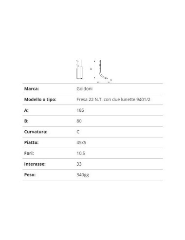 ZAPPETTA GOLDONI FRESA 22 N.T. CON DUE LUNETTE 9401/02
